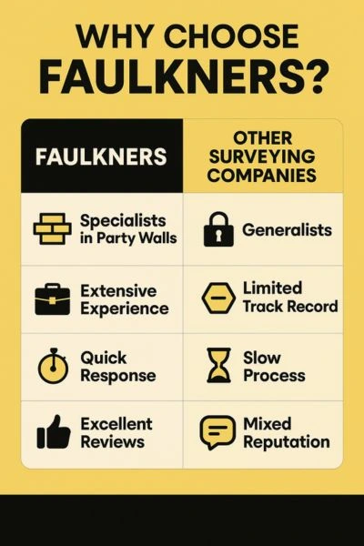 Can I Alter The Party Wall Surveyor? - A Crucial Guide From Faulkner Surveyors 4 Party Wall Mediation {bane} Faulkner Surveyors High-Wycombe Best Surveyor Near me High-Wycombe